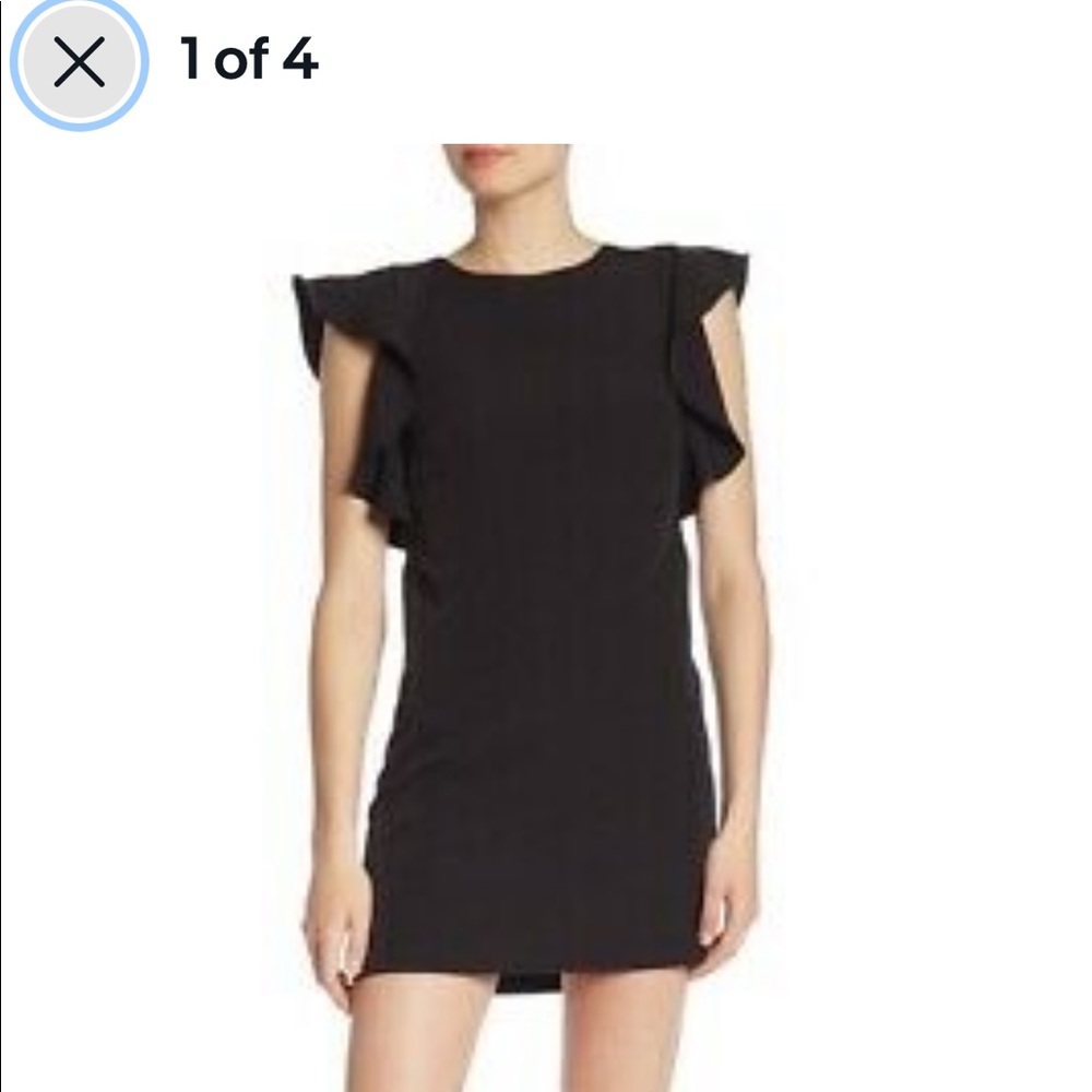 Laundry by Shelli Segal Ruffle Sleeve Dress